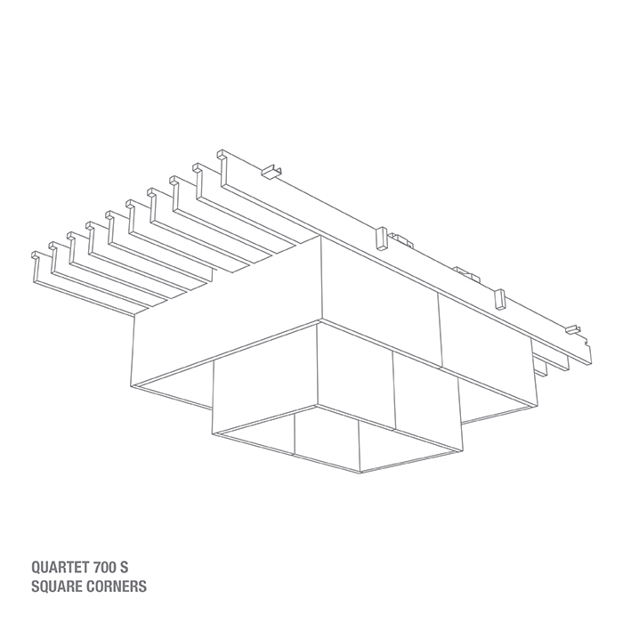 QUARTET 700 S - SQUARE CORNER